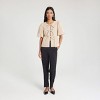 Women's Bubble Sleeve Tie-Front Blouse - A New Day™ - 2 of 4