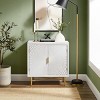 Art Leon Modern Wood Cabinet Sideboard with Textured Door Decoration - 3 of 4