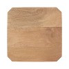 Kate and Laurel Talcott Square Drink Table, 12x12x28, Natural - 4 of 4