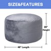 Giant Bean Bag Chair 4FT Round Beanbag with Velvet Cover, Big Bean Bags Furniture - 3 of 4