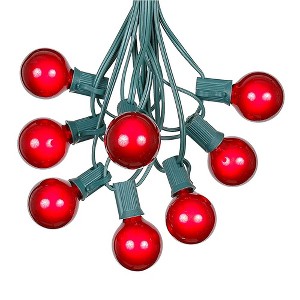 Novelty Lights 25 Feet G40 Globe Outdoor Patio String Lights, Green Wire - 1 of 4