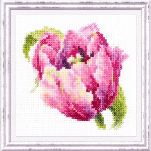Magic Needle Pink Tulip 150-013 Counted Cross-Stitch Kit : Target