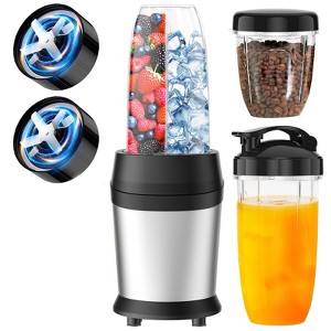 Itopfox 12-Piece Smoothie Blender with 25,000 RPM Motor, 6-Leaf Stainless Steel Blades for Ice Crushing, Smoothies, Frozen Drinks & Nuts - 1 of 4