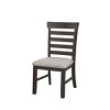 Brassex Set of 2 Ediva Dining Chairs Espresso - 4 of 4