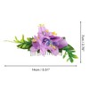 Unique Bargains Women's Styling Simulated Flowers Hair Clip Comb 1 Pc - 2 of 4