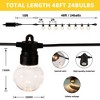 PURPLE LEAF String Lights 48ft  Outdoor String Lights Waterproof RGB Patio String Light for Party Wedding Porch Garden Indoor Gazebo - 2 of 4