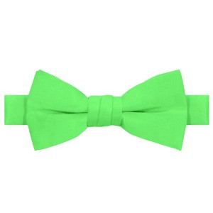 Jacob Alexander Young Boys' Solid Color Pre-Tied Adjustable Banded Bow Tie - 1 of 4