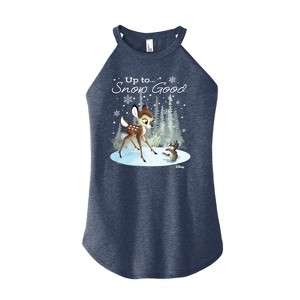 Women's - Disney - Christmas - Up To Snow Good Graphic High Neck Tank - 1 of 3