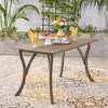 Osparple Outdoor Dining Table,Square/Rectangular Patio Table with Acacia Wood Top for 3-4 Person - 2 of 4