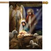 Briarwood Lane House Flag 40x28 For Outdoor Holy Nativity Christmas For Christmas House Flag - 2 of 4