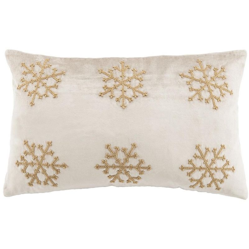 Sydnee Snowflake  Pillow  - Safavieh, 1 of 4
