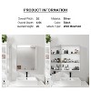 Dovelina Rectangular Mirror Metal Frame Modern Mirror Cabinet - 4 of 4