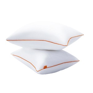 PDTEND White Bed Pillows Set of 2 for Back, Stomach & Side Sleepers - 1 of 4
