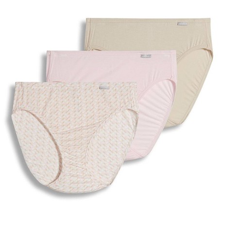 Jockey Women's Supersoft French Cut - 3 Pack 10 Pastel Pinwheel/sand/frosty  Pink : Target