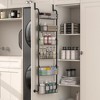 VECELO Kitchen Over the Door Pantry Organizer, 6-Tier Metal Sturdy Door Organizer & Storage, Storage Spice Rack Shelves, Black - 4 of 4