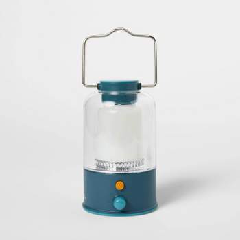 Rechargeable Large LED Portable Camp Lantern Teal Blue - Embark™️