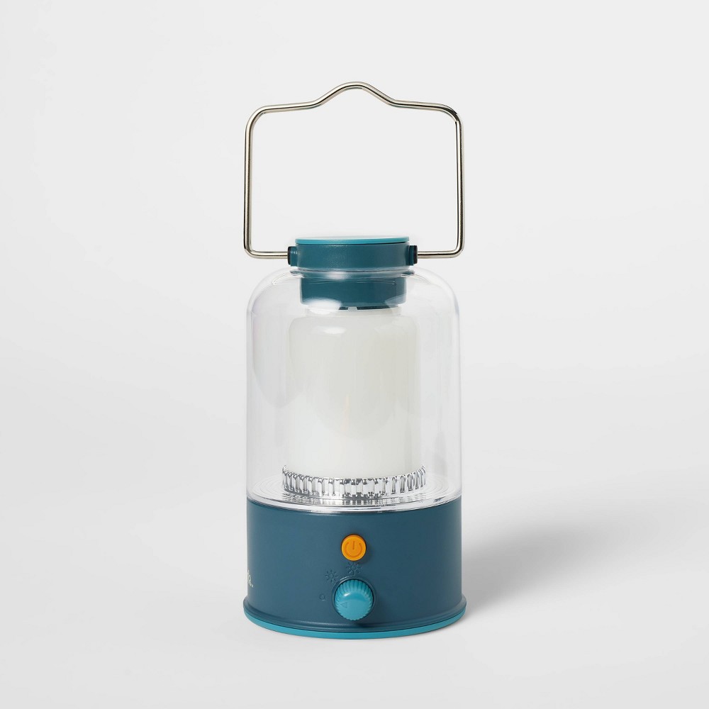 Photos - Spotlight Rechargeable Large LED Portable Camp Lantern Teal Blue - Embark™️