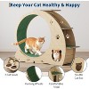 Cat Exercise Wheel for Indoor Cats - 48" Large Cat Running Wheel with 3-Level Jumping Tower, Quiet Spinner Hamster Wheel for Multiple Cats - 2 of 4