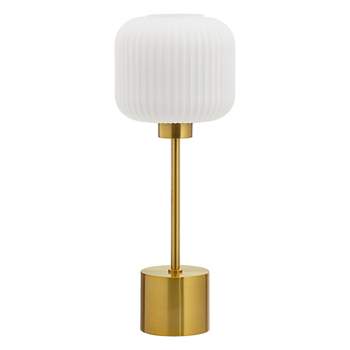 21" Jasmine Globe Shade Table Lamp White - River of Goods