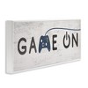 Stupell Industries Game On Video Gamer Phrase Blue Vintage Controller, 10" x 24" - 3 of 4