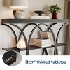 39" Industrial Entryway Table, 3 Tier Narrow Long Sofa Table, Behind Couch Console Table with Metal Frame for Living Room Hallway Foyer - 4 of 4