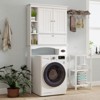 Costway Over the Toilet Storage Cabinet Bathroom Storage Organizer with Toilet Paper Holder - 4 of 4