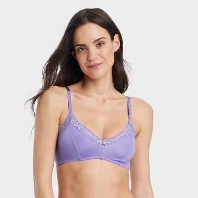 Women's Lightly Lined Wirefree Lounge Bra - Auden™ Mauve 36A