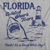 Mens Funny T Shirts Florida Guided Shark Tours Sarcastic Graphic Novelty Tee For Men - Crazy Dog Men's T Shirt - 2 of 4
