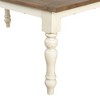Roundhill Furniture Prato Two-Tone Wood Dining Bench, Antique White and Distressed Oak - 3 of 4