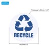 Unique Bargains Self-Adhesive PVC Vinyl Waterproof Indoor and Outdoor Trash Bin Sticker 12 Pcs 5 Inch - 2 of 4