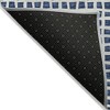 Navy Blue And Ivory Geometric Washable Indoor Outdoor Area Rug - 4 of 4
