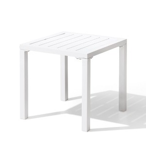 Pellebant Outdoor End Table Aluminum Square Patio Side Table - 1 of 4