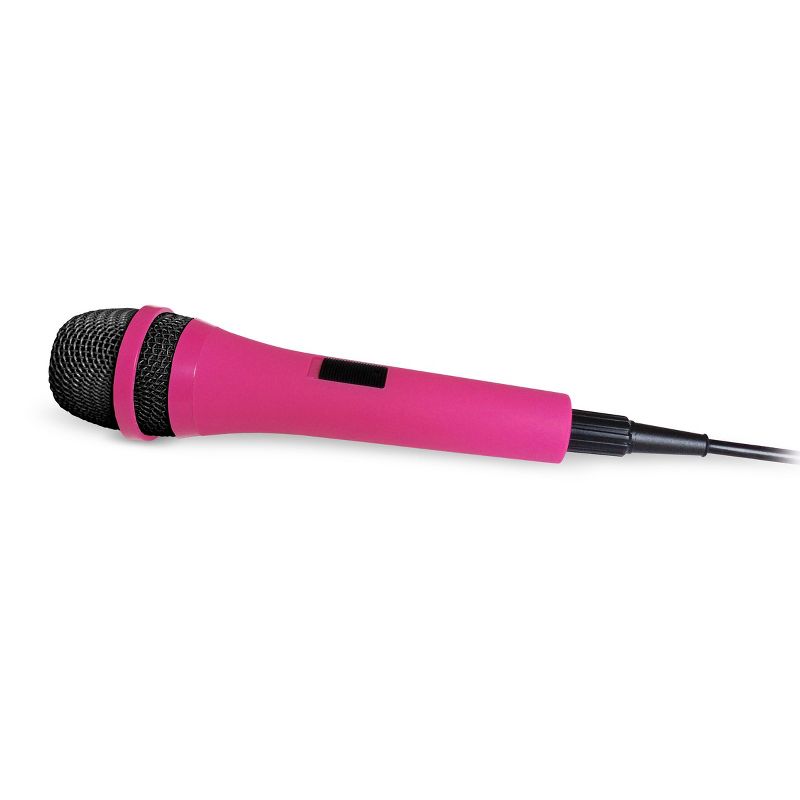 Singing Machine SMM205P Uni-Directional Dynamic Microphone with 10-Foot Cord, Pink, 4 of 6