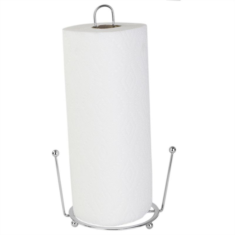 Home Basics Wire Collection Paper Towel Holder, Chrome, 5 of 7
