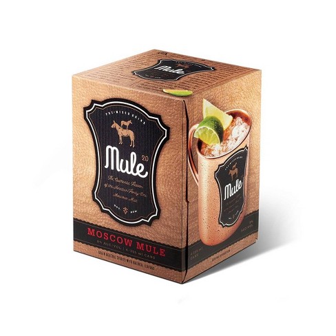 Mule 2 0 Moscow Mule Mixed Cocktail 4pk 12 Fl Oz Can Target