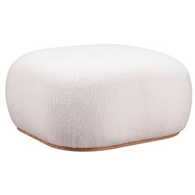 Zuo Pisco Ottoman Beige & Black