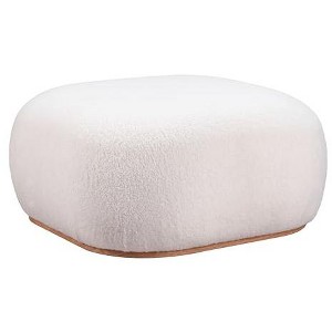 Zuo Pisco Ottoman Beige & Black - 1 of 4