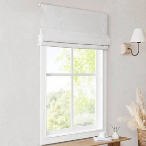1 PCS 27x64in Total Blackout Cordless Roman Shade White - 1 of 1