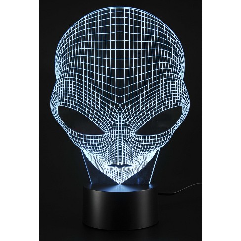 Link 3D Alien Lighting Laser Cut Precision Multi Colored LED Night Light Lamp - Great for Bedrooms, Dorms, Dens, Offices and More!