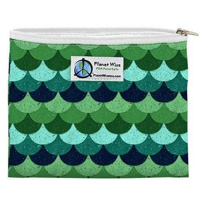 Planet Wise Reusable Zipper Sandwich Bag - Loch Ness, Green