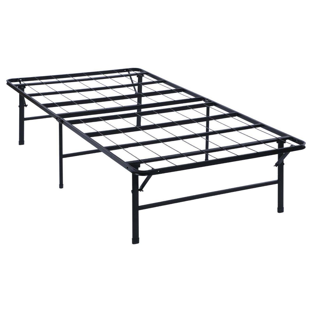 Photos - Mattress Cover / Pad Coaster Twin Mabel Modern Metal Platform Support Black