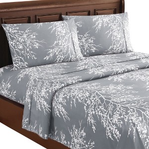 Collections Etc 4pc Foliage Sheet Set - 1 of 4