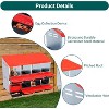 GAOMON Chickens Nesting Boxes with Bracket Legs, Roll Away Hens Nesting Box with Egg Collection, Perch, Lid Cover - 4 of 4