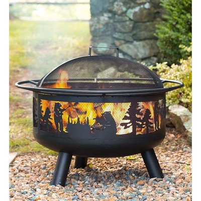 Plow Hearth Bear Camp Fire Pit With, Timberline Fire Pit