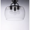 Maxim Lighting Goblet 3 - Light Semi-Flush Mount in  Black/Satin Nickel - 2 of 4