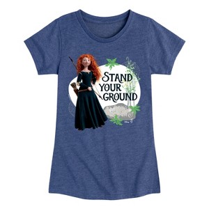 Girls' - Disney - Brave Merida Stand Your Ground Fitted Short Sleeve Graphic T-Shirt - 1 of 4