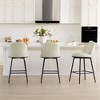 Spruce&Spring Swivel Counter Bar Stool Set 26 in Barstools with Metal Frame - 2 of 4