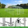 Large Metal Chicken Coop, Doom Roof Chicken Run for Yard, Walk-in Poultry Cage with Waterproof - 3 of 4