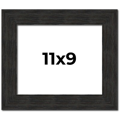 PosterPalooza | 9x11 Contemporary Black Picture Frame - UV Acrylic ...