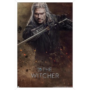 Trends International Netflix The Witcher: Season 3 - Geralt One Sheet Framed Wall Poster Prints - 1 of 4